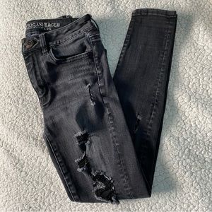 american eagle hi-rise jeggings